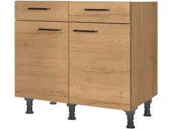 MODUSET Küchenmöbel STRUCTURA 90x58x87cm sierra eiche