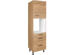 MODUSET Küchenmöbel STRUCTURA 60x58x217cm sierra eiche