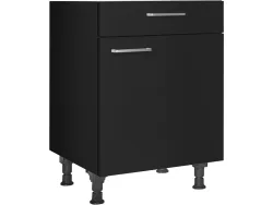 MODUSET Küchenmöbel TOUCH 60x58x87cm schwarz