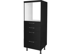 MODUSET Küchenmöbel TOUCH 60x58x166cm schwarz