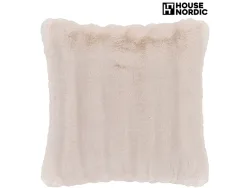 HOUSE NORDIC Kissen GALENA 45x45cm weiss künstliches fell