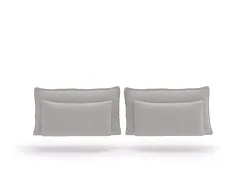 Set 4 Kissen MARGOT 30x10cm chenillegrau unifarben