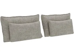 Set 4 Kissen HUNTER 70x10cm hellgrau unifarben