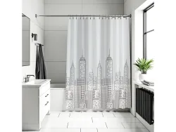 DIAQUA Duschvorhang SKYLINE durchsichtig