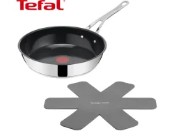 JAMIE OLIVER TEFAL Bratpfanne CLASSIC COOK Ø28cm 2-teilig stahl rostfrei silber