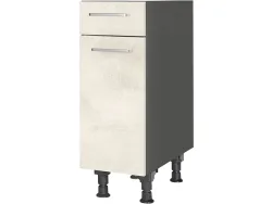 MODUSET Küchenmöbel RIVA 30x58x87cm weissbeton