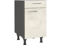 MODUSET Küchenmöbel RIVA 45x58x87cm weissbeton