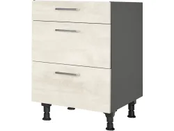 MODUSET Küchenmöbel RIVA 60x58x87cm weissbeton