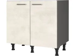 MODUSET Küchenmöbel RIVA 90x58x87cm weissbeton