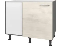 MODUSET Küchenmöbel RIVA 100x65x87cm weissbeton