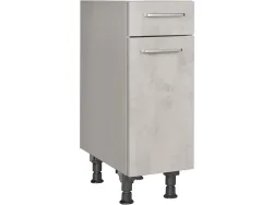 MODUSET Küchenmöbel RIVA 30x58x87cm beton grau