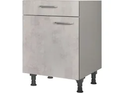 MODUSET Küchenmöbel RIVA 60x58x87cm beton grau
