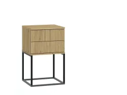 Nachttisch CADRO 2 Schubladen 40x38.5x65cm artisan eiche matt / laminiert