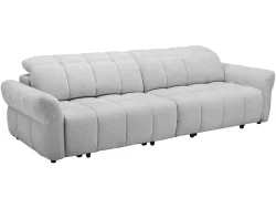 3er Sofa MIAMI Stoff grau