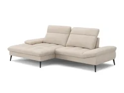Ecksofa SWISS HOME STYLE GRACE Stoff beige