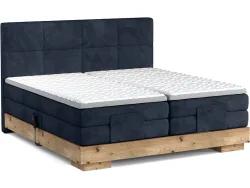 Elektrisches Boxspringbett CRUDO blau 160x200cm flexibel