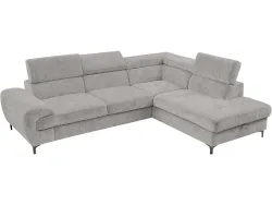 Ecksofa SIRIUS Polyester hellgrau