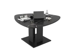 CIANN Tisch LISON 140x140x74cm schwarz