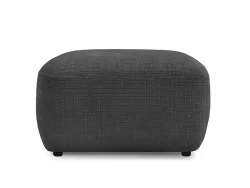 Sitzsack BOBOCHIC DENISE 65x75x42cm stoff mit textur schwarz