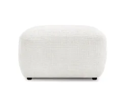 Sitzsack BOBOCHIC DENISE 65x75x42cm stoff mit textur weiss