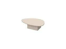 Couchtish STONE 68x110x47cm kaschmir