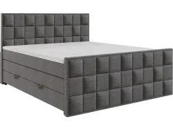 Boxspringbett ARIA grafit 160x200cm halbfest