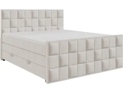 Boxspringbett ARIA beige 180x200cm halbfest