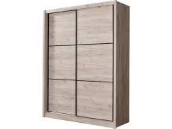 Schwebetürenschrank NAVARA eiche 2 Türen