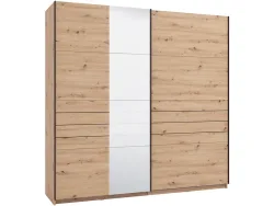Schwebetürenschrank JASPER artisan eiche 2 Türen