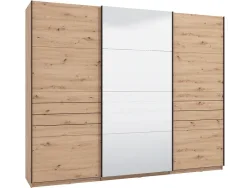 Schwebetürenschrank JASPER artisan eiche 3 Türen