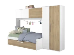 Bett wandelbar ELIO 90x200cm weiss