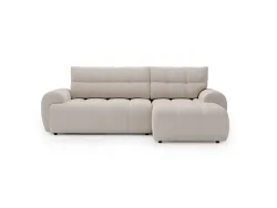 Ecksofa MINTY Stoff cremeweiss