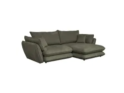 Ecksofa PLAY Stoff olivgrün