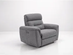 Relaxsessel PISA Polyester seidengrau