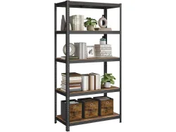SONGMICS Schwerlastregal SMART 100x50x200cm edelstahl edelstahl / melamin