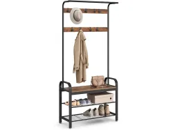 Garderobe SONGMICS HOLD 84x33.7x183cm vintage braun