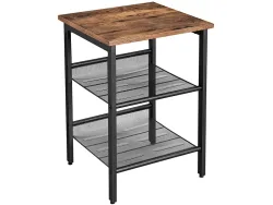 Nachttisch SONGMICS RUSTIK 40x40x55cm vintage braun melamin