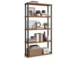 SONGMICS Regal RUSTIK 60x23.8x139cm spanplatte melamin