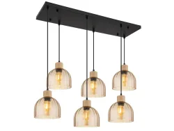 Hängelampe SWANSON 105x130cm 40W schwarz