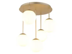 Hängelampe HARMON 38x51cm 25W champagnerfarben metallisch
