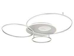 Deckenlampe 3D INVERTINA variable Intensität 105.3cm 70W silberfarben