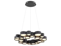 Hängelampe DARLA 59x120cm 36W schwarz