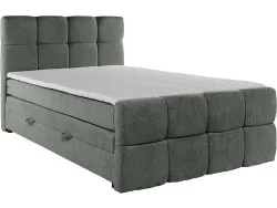 Boxspringbett GELATO dunkelgrün 160x200cm halbfest