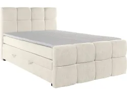 Boxspringbett GELATO beige 180x200cm halbfest