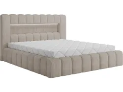 Bett ELTAP LAMICA 140x200cm cord-stoff beige