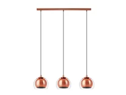 Eglo Pendellampe Rocamar Kupfer Stahl 19 cm 110 cm - LED - Material: Stahl/ Glas - Pendellampe- LED Energiesparlampe