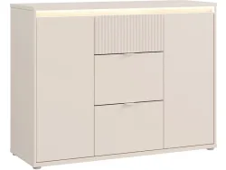 Kommode AVELLIN 2 Türen 3 Schubladen 42x117.8x89.5cm sand dekor