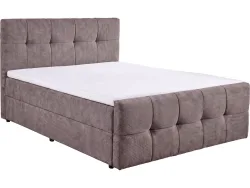 Boxspringbett HOLA nussbaum 160x200cm halbfest