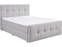 Boxspringbett HOLA grau 160x200cm halbfest