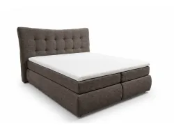Boxspringbett STRATOS taupe 180x200cm halbfest